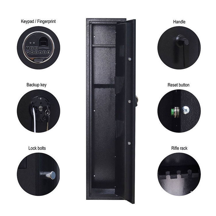 Wholesale high quality gun safe wall mounted gun safe box for sale