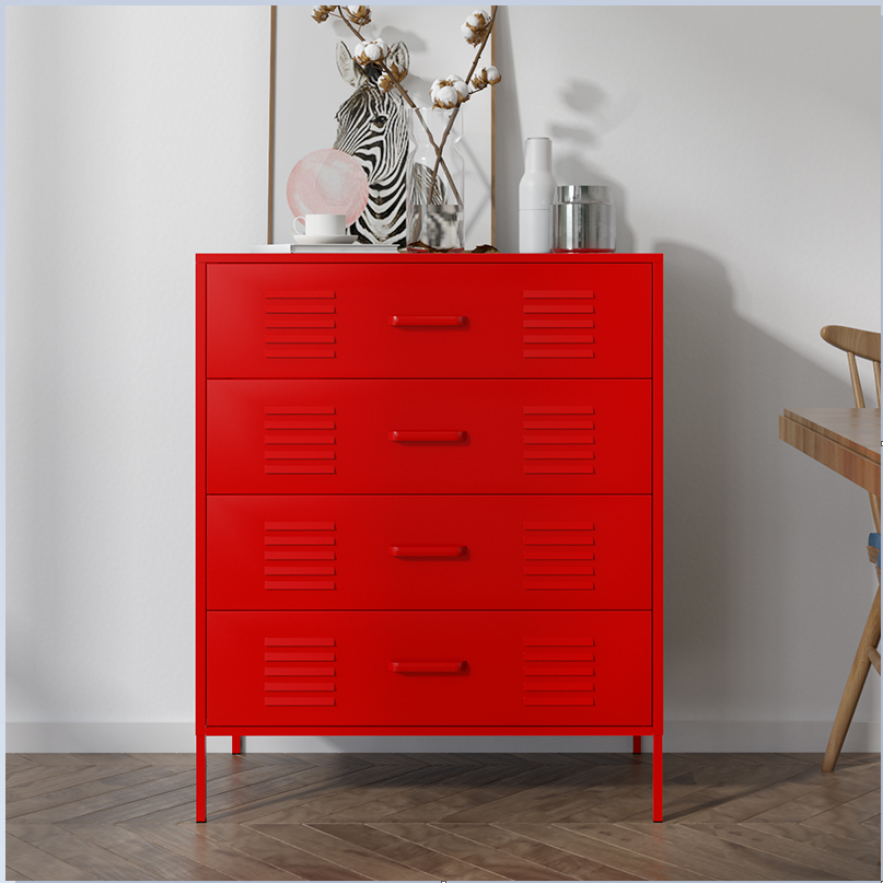 HUIYANG Hot Sale living room bedroom basement cabinet to storage clothes and others 4 drawers cabinet