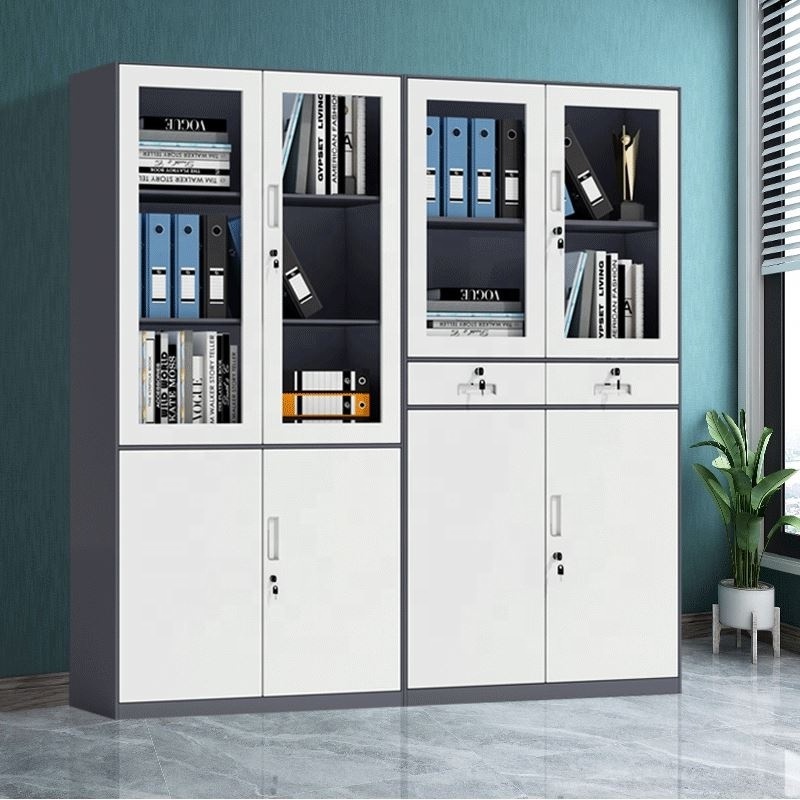 Factory Direct Drawer Storage Cabinet Office Furniture Steel Filing Cabinet Metal Cupboards With Door For School Apartment Staff