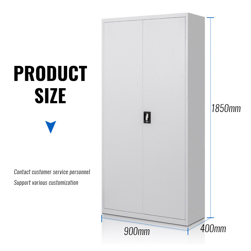 HUIYANG factory direct high quality metal storage cabinet with Adjustable Shelves steel cabinets 2 door lemari