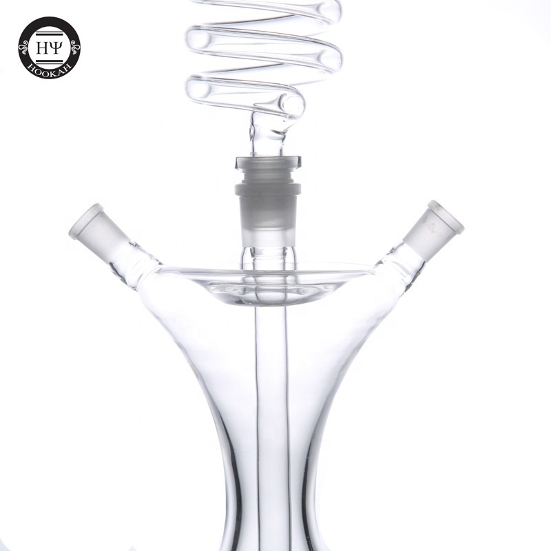 China Supplier wholesale custom Spin sexy glass hookah shisha with led light Customizable dimensions and logo shisha base