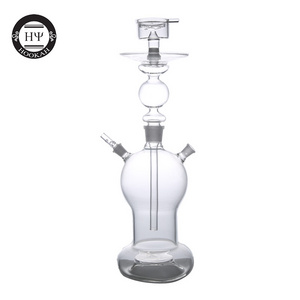 New design clear glass led hookah shisha set hookah flavor with Luggage packing