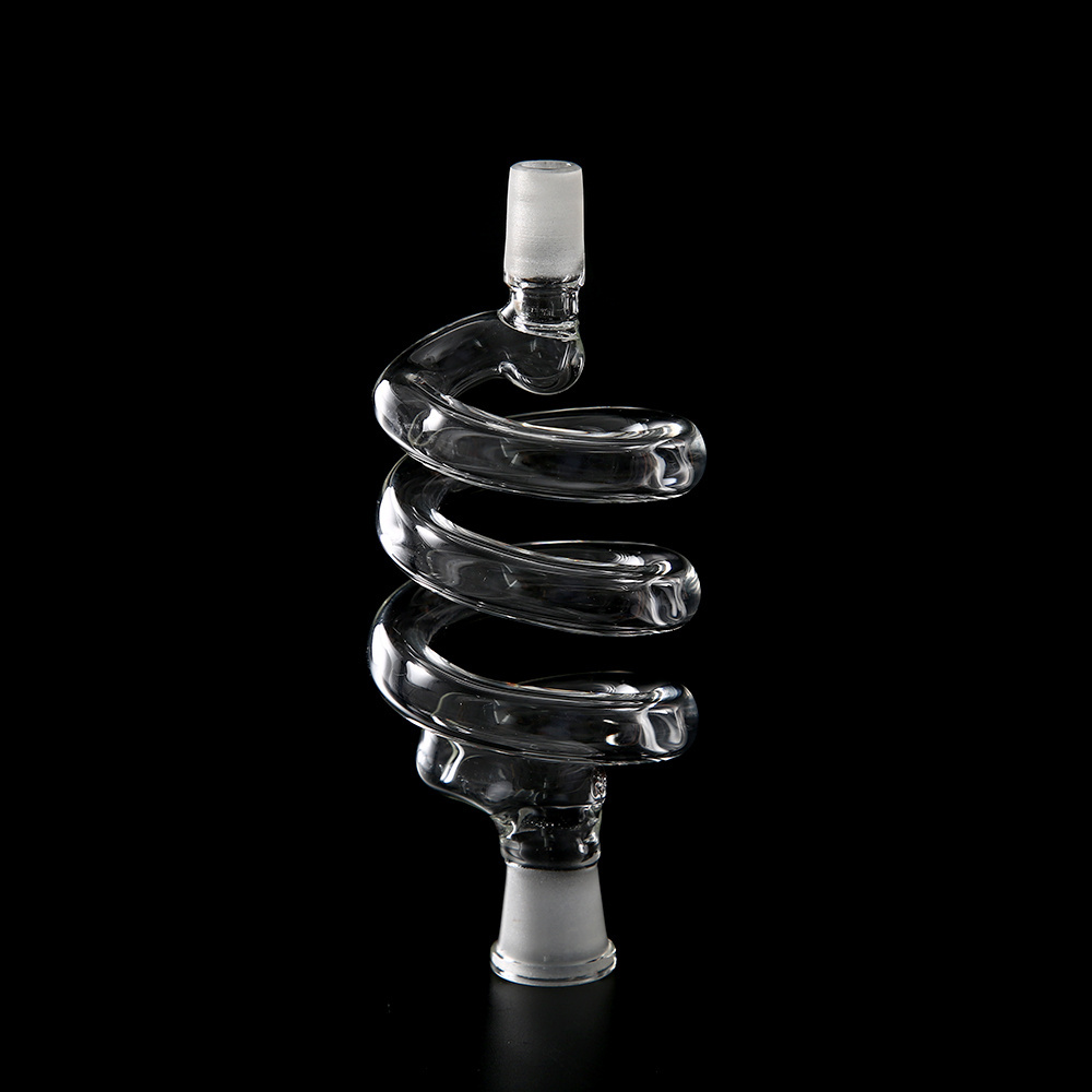 Low MOQ Spiral Glass Part for LED Hookah Shisha Twirl Smoking Accessory with Free Shape Hookah Hose Hookah Parts Accessories