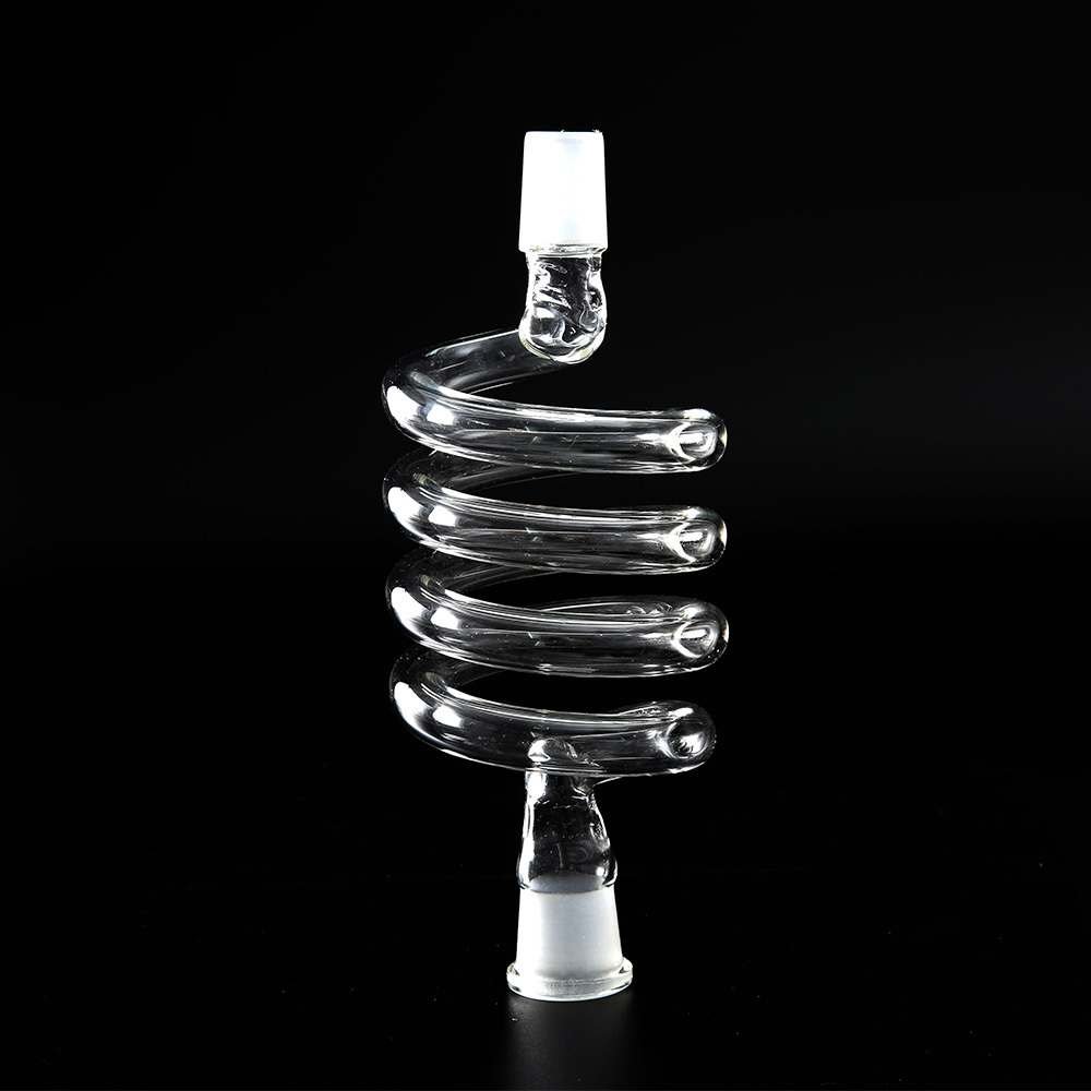 Low MOQ Spiral Glass Part for LED Hookah Shisha Twirl Smoking Accessory with Free Shape Hookah Hose Hookah Parts Accessories