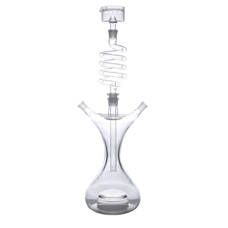 China Supplier wholesale custom Spin sexy glass hookah shisha with led light Customizable dimensions and logo shisha base