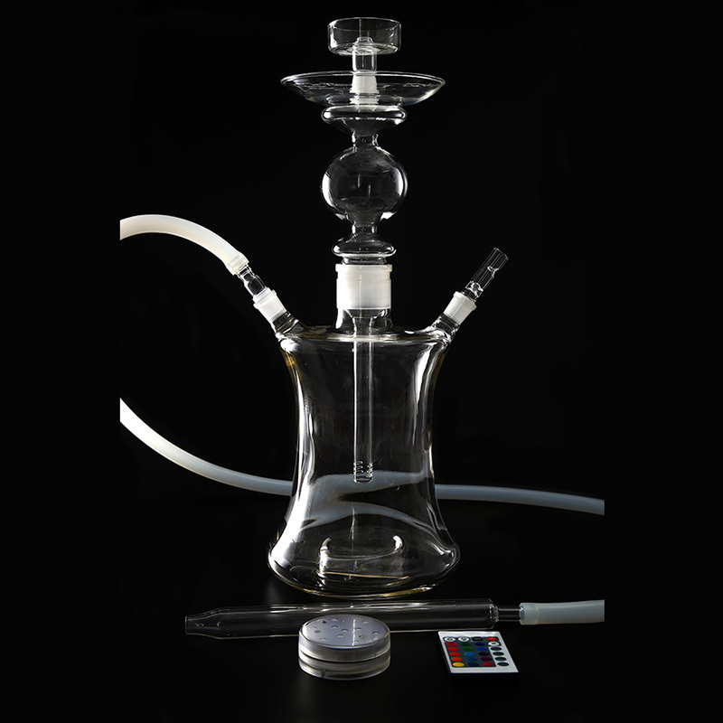 New Large Vase Hookah In China For Shisha Bar Led Glass Hookah Shisha Light