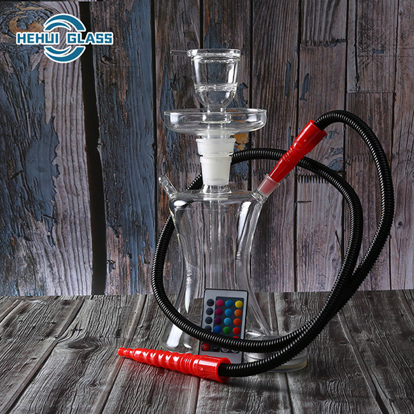 Wholesale LED Fruit DIY Flavor Glass Shisha Hookah Double Accessories Bowls And Charcoal Holders With Leather Carry Bag