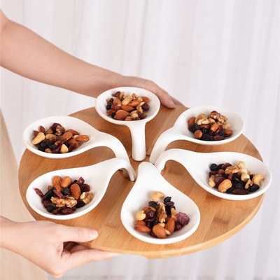 Eco ware white dishes set modern serving chinese porcelain dishes for catering