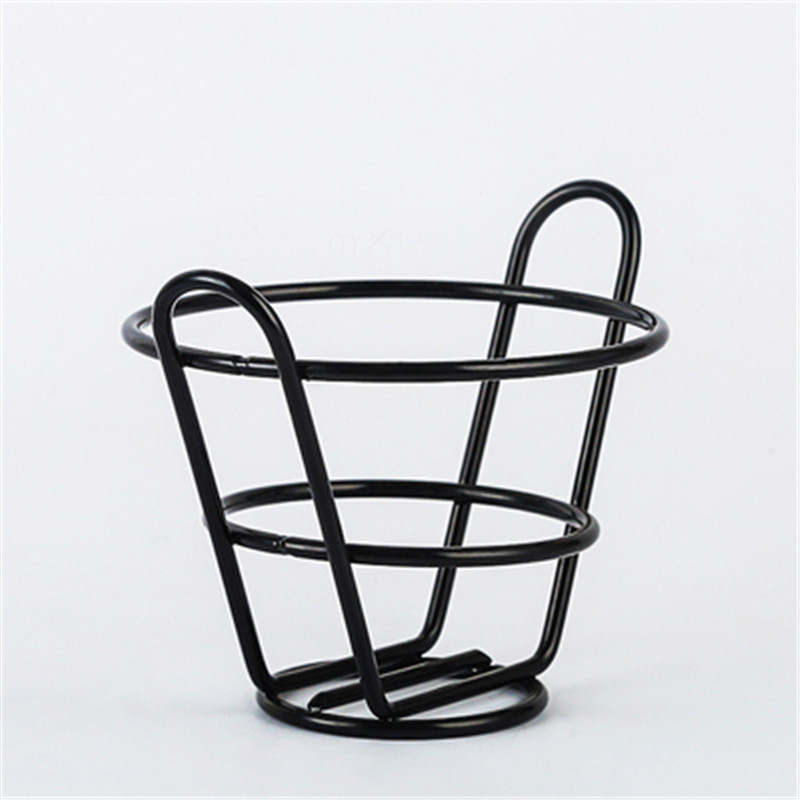 Home Restaurant Kitchen Stainless Steel Frying Basket French Fries Cone Holder French Fry Holders