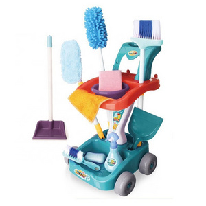 Housework Clean Tools Set With Cart Household Tools Power Drill Sets Pretend Play Toys Pretend Play House Toy Preschool