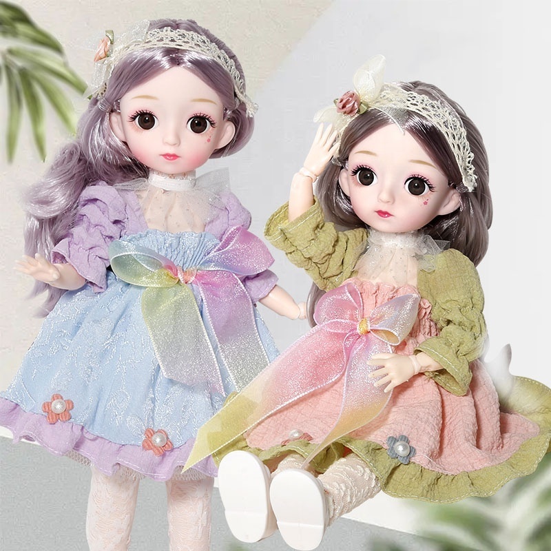 New Product 30cm BJD Girl Toys Removable Joint Dress Up Dolls Fashion Princess Doll Gift Play Set Action Figure Toy Kids