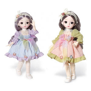 New Product 30cm BJD Girl Toys Removable Joint Dress Up Dolls Fashion Princess Doll Gift Play Set Action Figure Toy Kids