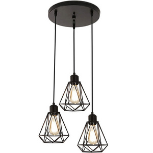 New Design Nordic Kitchen Led Round Ceiling Plate Home Decor Vintage Edison Industrial Pendant Hanging Light Fixture