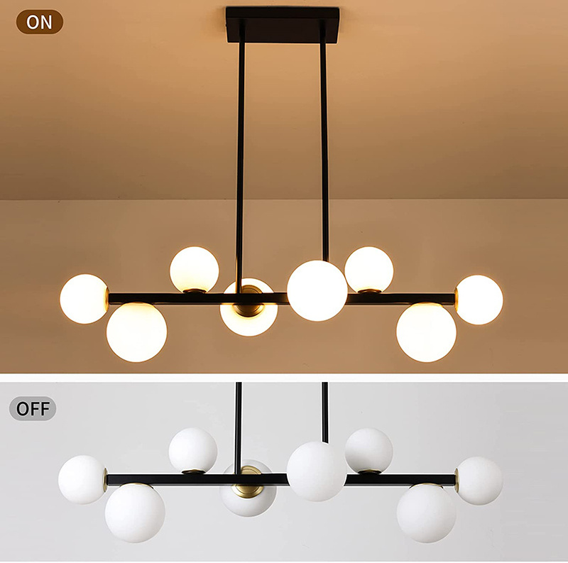 8 Lights Home Decor Classic Chandelier Nordic Style Modern Led Ceiling Lights 360 Degree Adjustable for Living Room Hotel