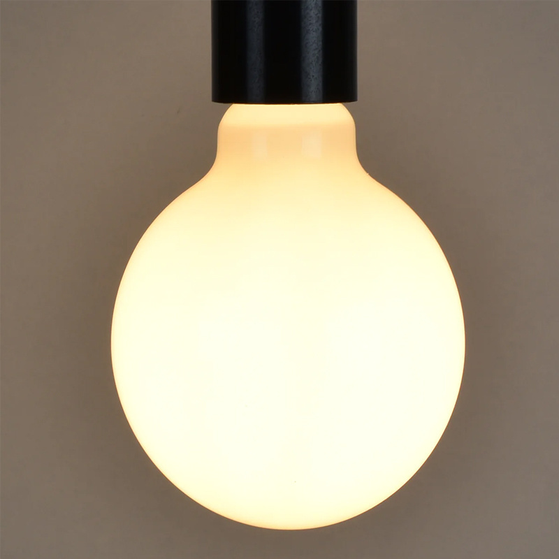 E26 E27 7W Warm White Ball Light Frosted Opal Milky Glass Led Filament Edison Bulb for Holiday Lighting