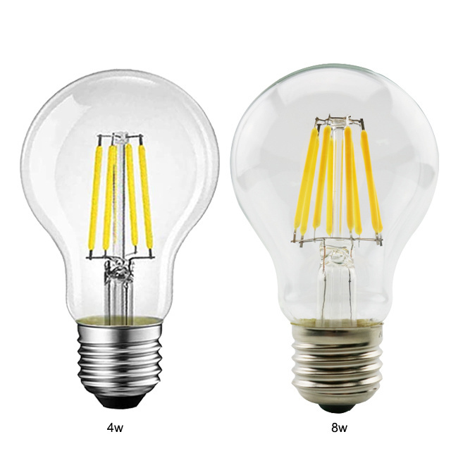 New Color Temperature Adjustable A60 ST64 Smart Bulb WIFI Tuya 8W LED Light Bulb E27 Smart Filament Bulb With Timing Function