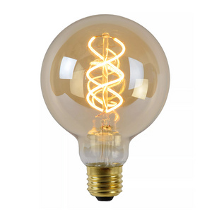 High Bright Lighting 5000K Cool White Light e26 e27 10W G125 Led Filament Bulb CE Rohs Approved Light Bulb