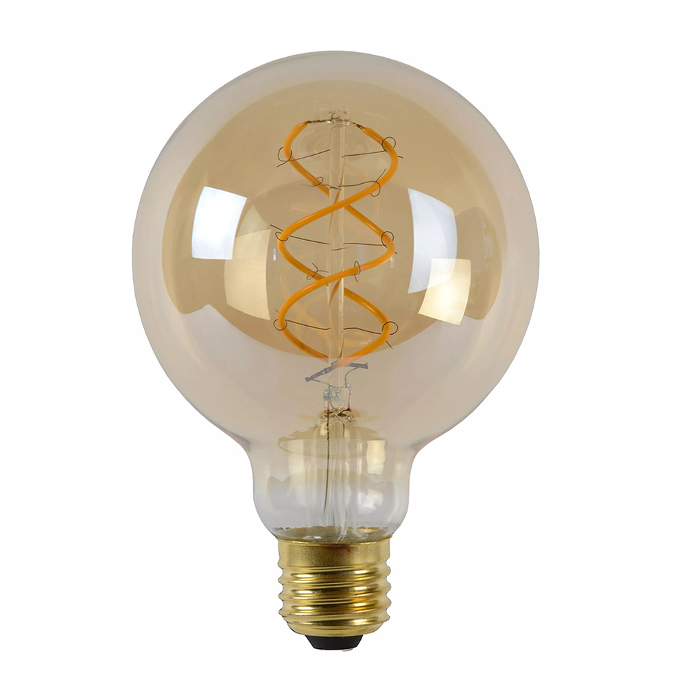 High Bright Lighting 5000K Cool White Light e26 e27 10W G125 Led Filament Bulb CE Rohs Approved Light Bulb