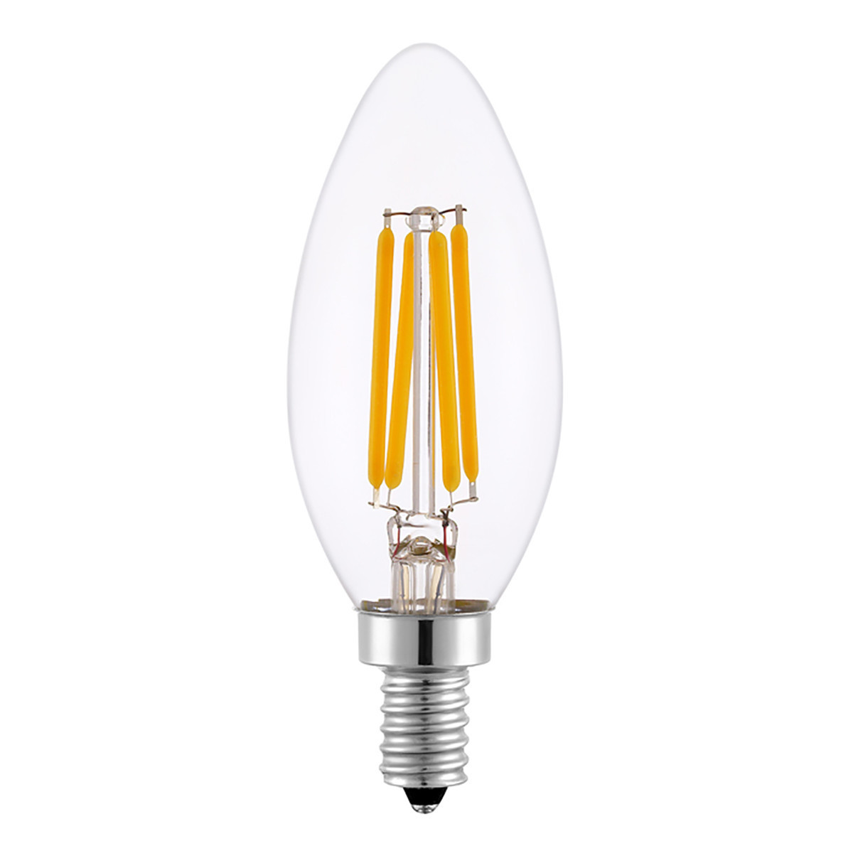 Factory Directly Vintage Candelabra Bulb 2W 4W Light Dimmable Amber C35 C35T C37 4W Retro LED Filament Candle Led Light