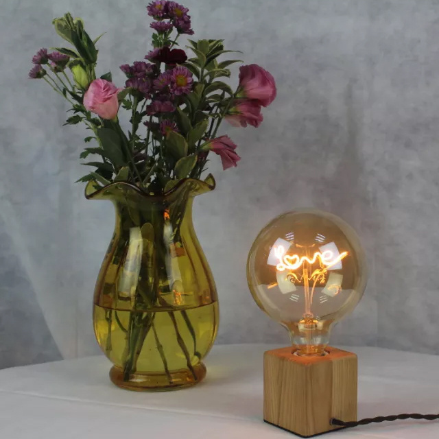 OEM Home Indoor Decoration Led Filament Bulb G80 G95 G125 Letter Bulb Love Home Happy Heart Hotel Loft Light Lamp