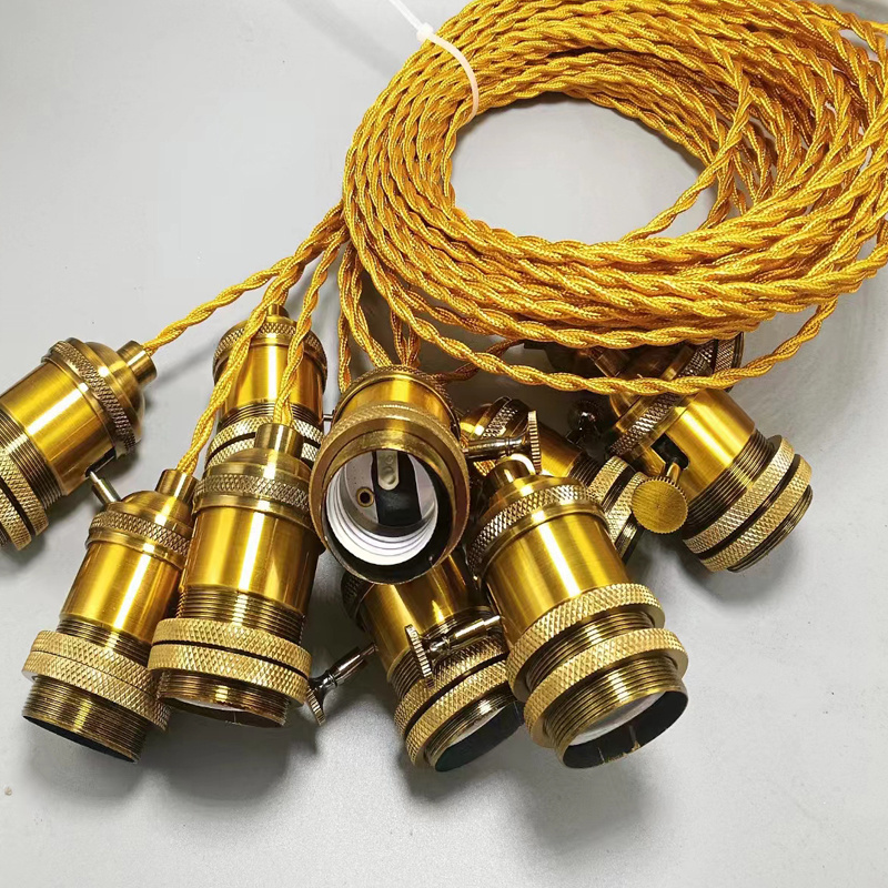 Oem 1.8M Power Cord PVC Cable E27 Lamp Base EU Plug 303 Switch Pendant Light Bulb E27 Hang Lamp Socket Holder