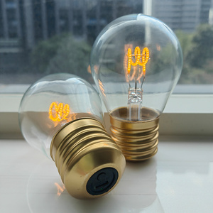 A70 Wireless USB Charging Warm White Led Filament Bulb Heart Rechargeable Bulb Led