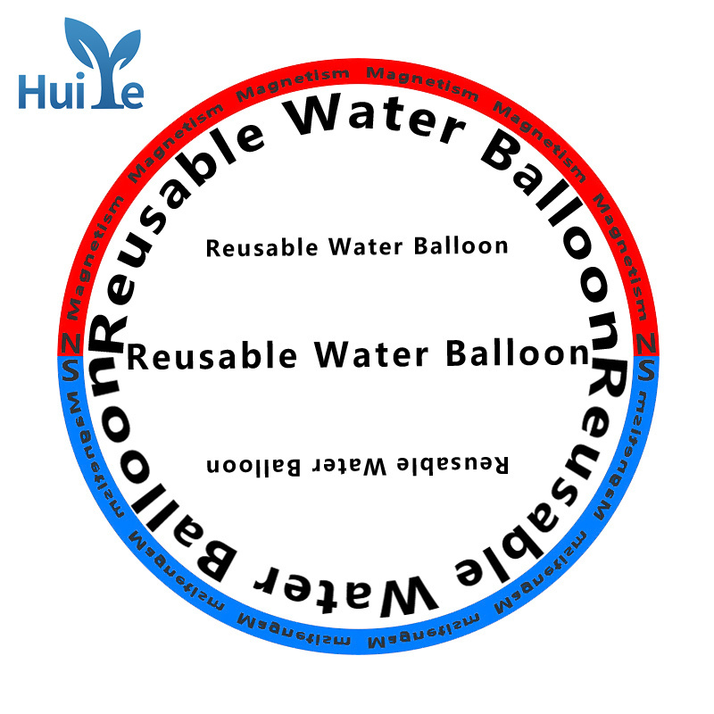 Huiye Magnetic Reusable Water Balloon Ballon Launcher Quick Fill Silicone Water Bomb Balloons Quick Fill Self Sealing