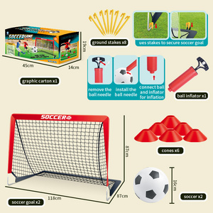 Huiye Kids Soccer Goal Nets Training Equipment Soccer Ball Pop Up Portable Soccer Set For Kids Youth Games Training Goals Toys