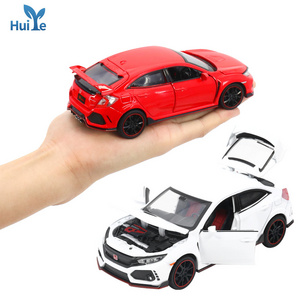 Huiye metal diecast model cars 1 32 scale diecast miniature cars metal model toy pull back children car