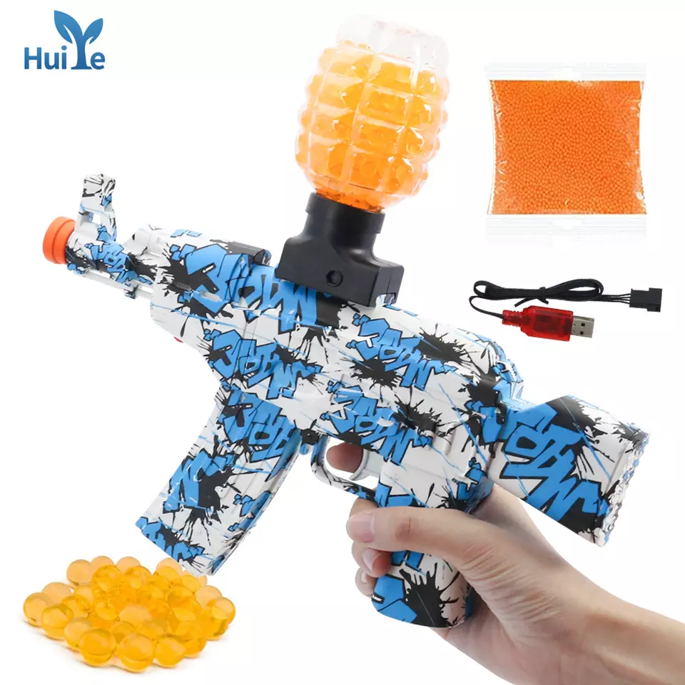 Huiye Water Gun Toys Cool Realistic Shooting Game Water Gun Toy Kids Outdoor Soft Bullet Shoot Gun Summer Toys For Adults