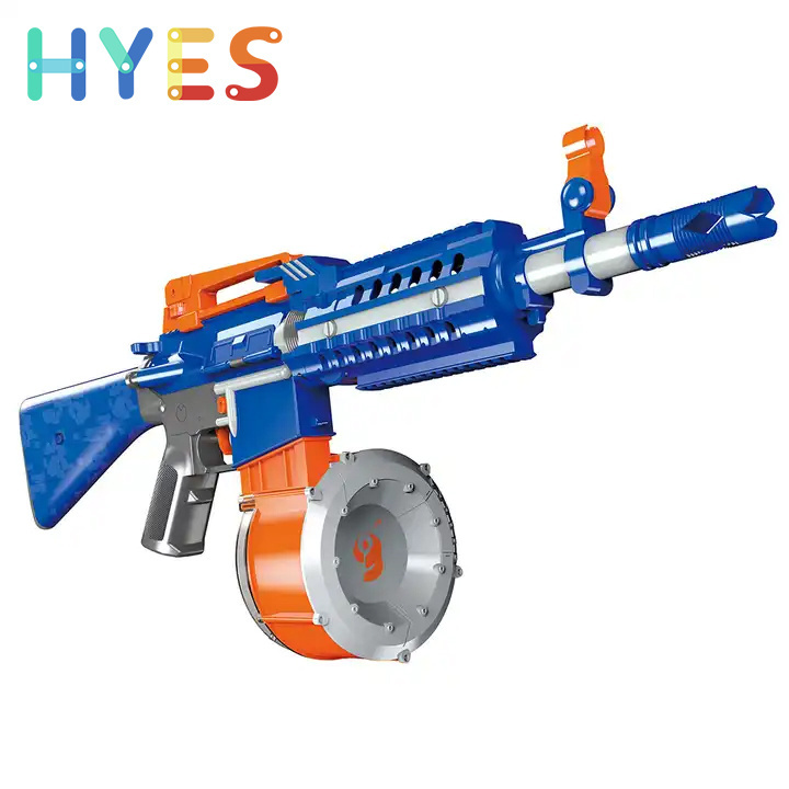 Huiye B/O Soft Bullet Gun Blaze Storm Shooting Game Soft Foam Blaster Toy Gun With Infrared Cool Soft Bullets Gun Toys Boys Toys