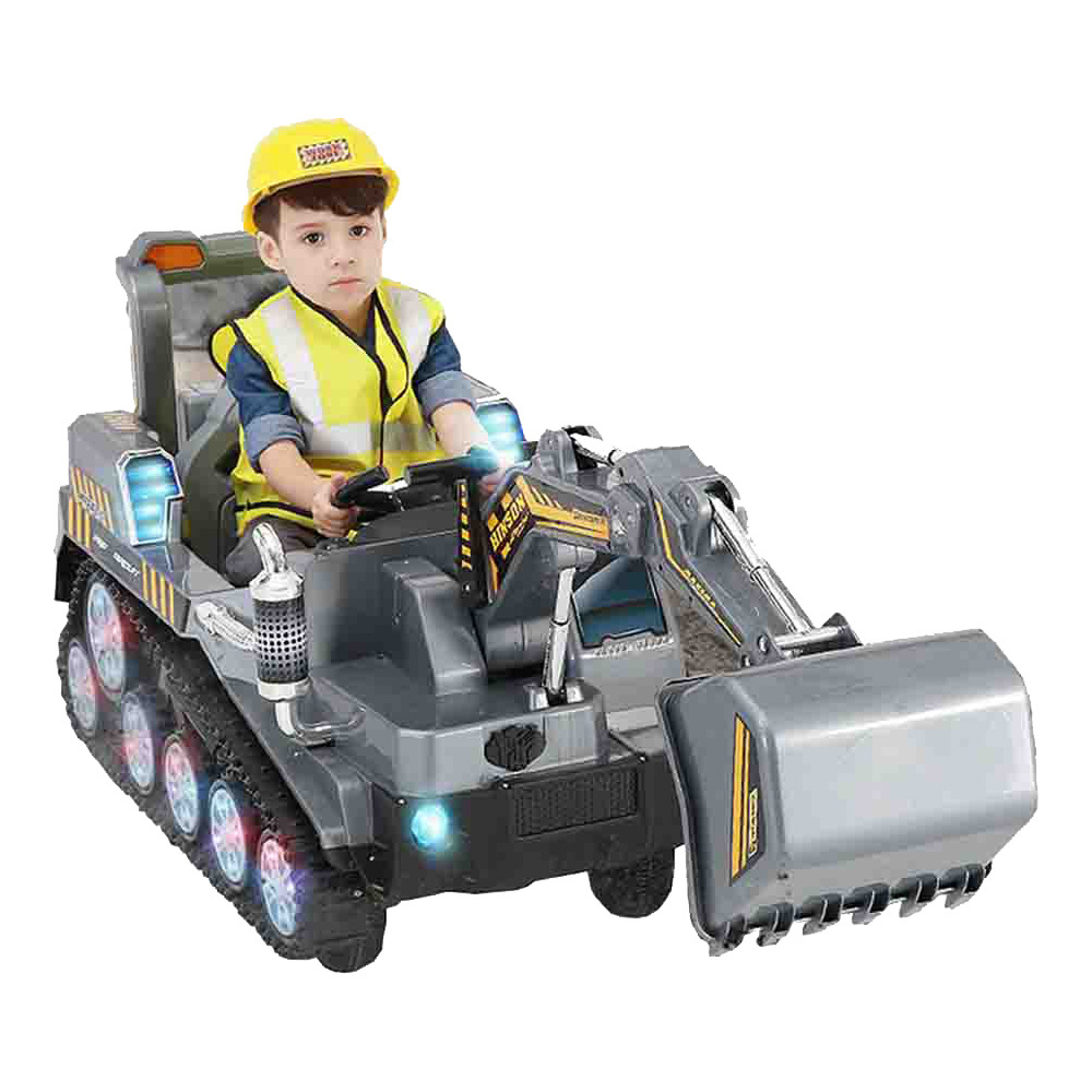 Huiye juguetes mainan anak carros electric engineering power excavate car toys for  kids to drive ride on car