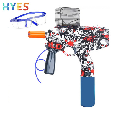 Huiye MP9 Submachine Outdoor Shooting Games Plastic Gun Toys Fully Automatic Gun Soft Bullet Gun Weapons Toys For Adults Kids