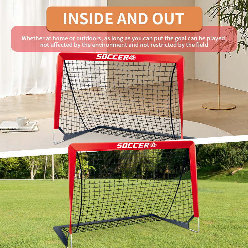 Huiye Kids Soccer Goal Nets Training Equipment Soccer Ball Pop Up Portable Soccer Set For Kids Youth Games Training Goals Toys