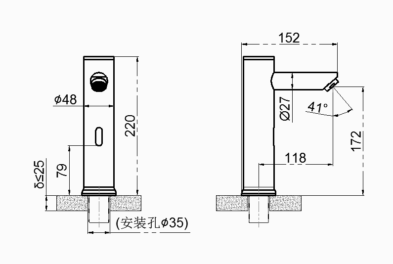 Original factory Saving Water Sensor Faucet Automatic Bathroom smart time delay electronic basin faucet