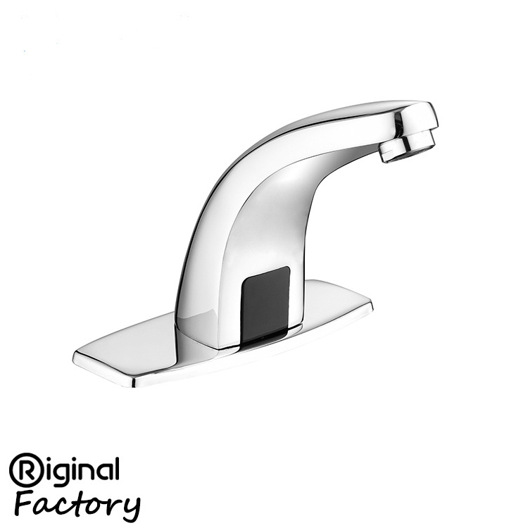 Non Contact Brass Water Tap Bathroom Automatic Sensor Faucet