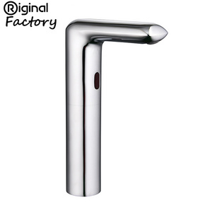 Touchless Water Tap Sensor Torneira Automatic Do Faucet Brass Modern Contemporary Basin Polished Electric Kitchen Faucet 2 Years