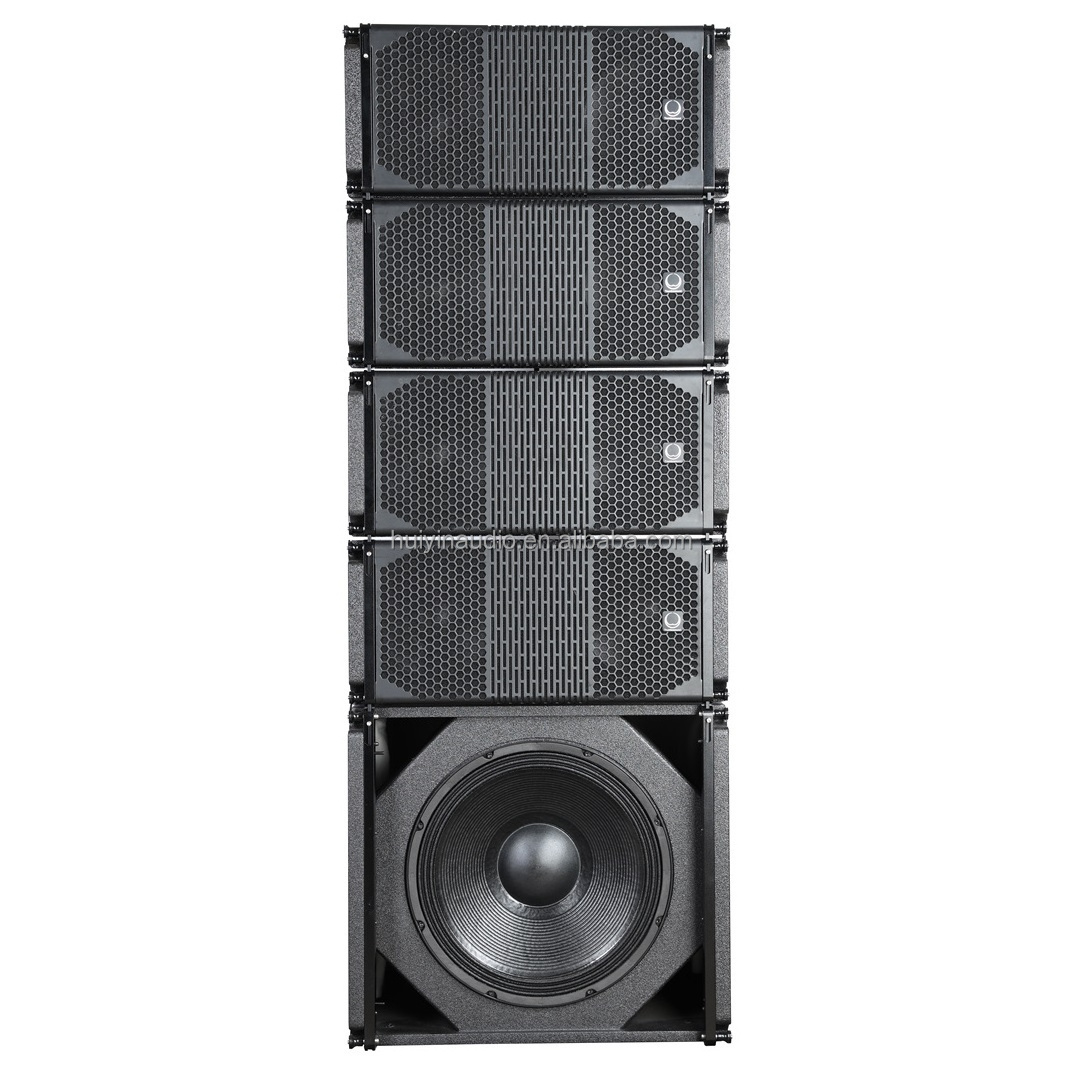 Professional Style 10-Inch 2-Way Powered Line Array Speaker Wooden Design with 600W and 80W Output Power Passive Type