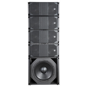 Professional Style 10-Inch 2-Way Powered Line Array Speaker Wooden Design with 600W and 80W Output Power Passive Type