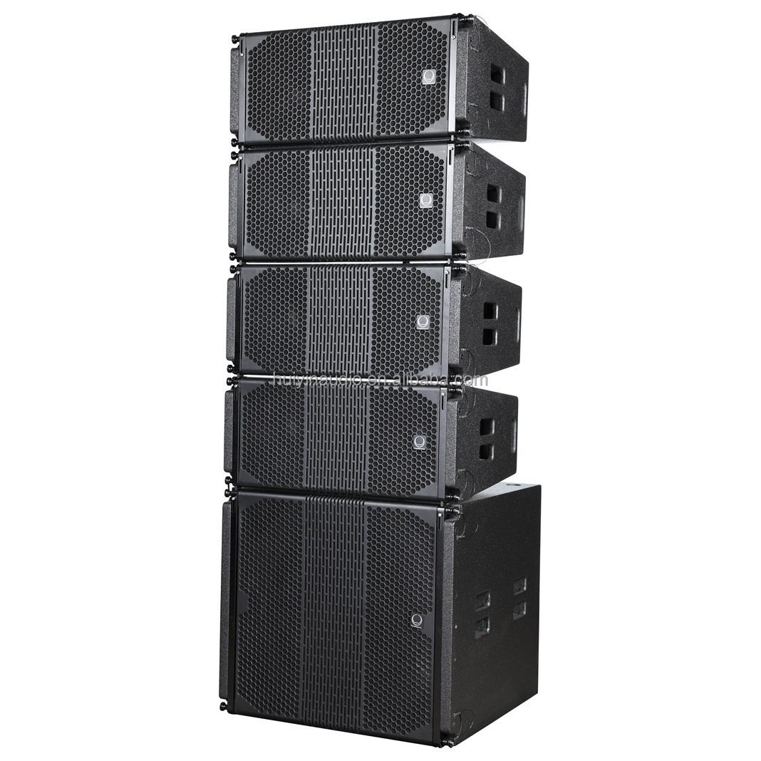 Professional Style 10-Inch 2-Way Powered Line Array Speaker Wooden Design with 600W and 80W Output Power Passive Type