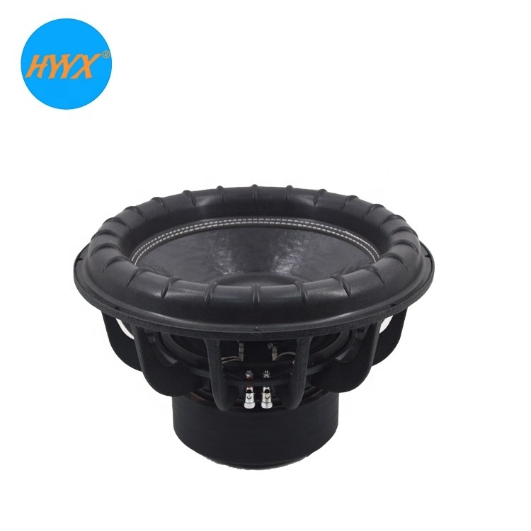 15 Inch Car Audio Subwoofer Speaker Dual Coil 2000WRMS 12V Paper Cone Foam Surround Aluminium Frame 3 Inch Size