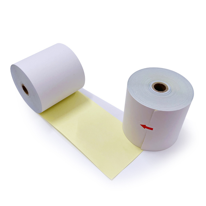 Wholesale Customized Register Paper Roll 2 Ply 3 Ply NCR Printer Carbonless Paper