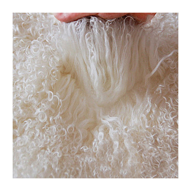 High Quality Tibetan Lamb Skin Long Hair Goat Fur Long Hair Mongolian Lamb Fur Plate