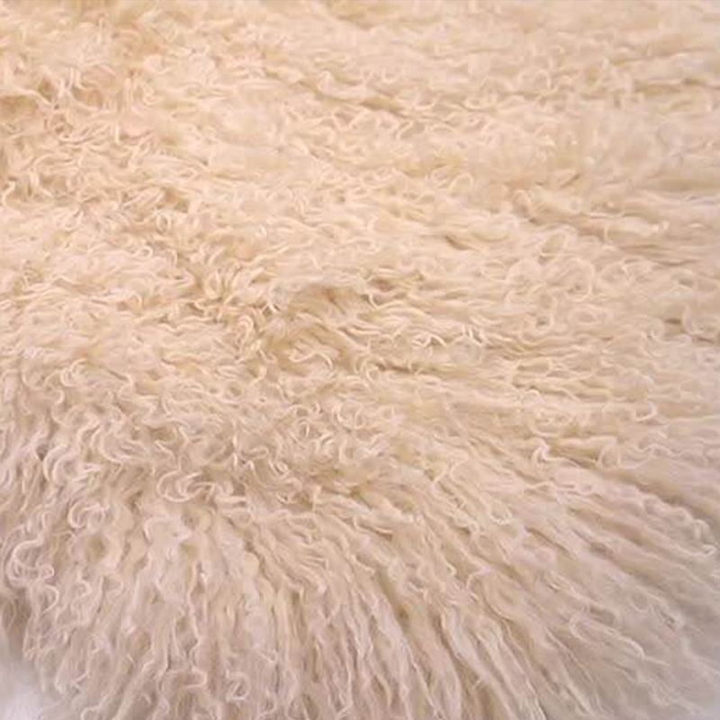 High Quality Tibetan Lamb Skin Long Hair Goat Fur Long Hair Mongolian Lamb Fur Plate