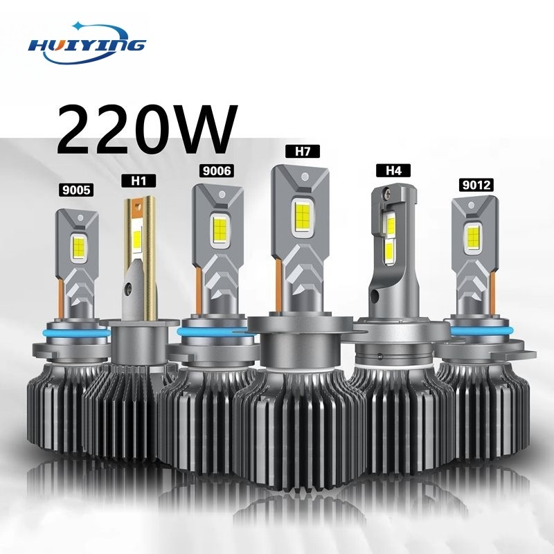 HY 2024 new High power 220w led headlight csp 3570 4575 chips h4 h7 h11 9005 9004 h13 auto lighting canbus mini size car lights