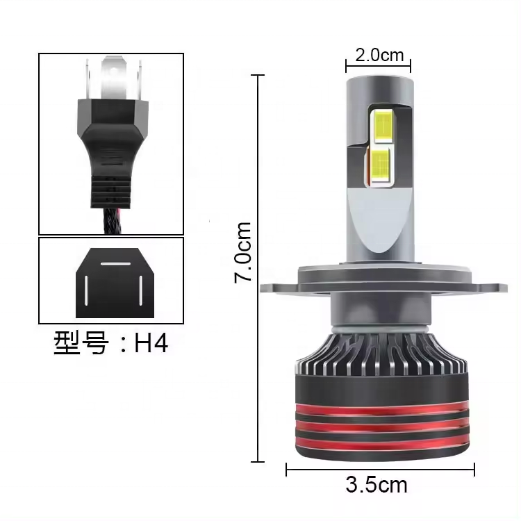 HY 2024  NEw Auto Parts M8PRO LED CSP Chip LED headlight fan H1 H7 H11 9005 9006 H4 36000lm led light for car