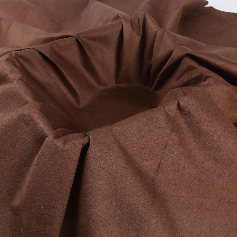 High Quality Curtain Fabric Faux Suede Fabric Sofa Raw Material Suede 100% polyester roll fabric