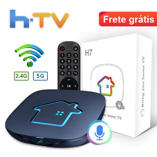 HTV H7 Set top Box 4k HD frete gratis novo tv box