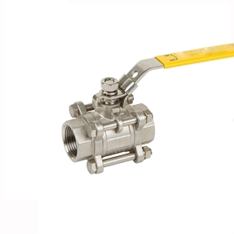 Factory price female thread bsp npt thread 1/2 inch SS304 stainless steel female thread 3pc ball valve