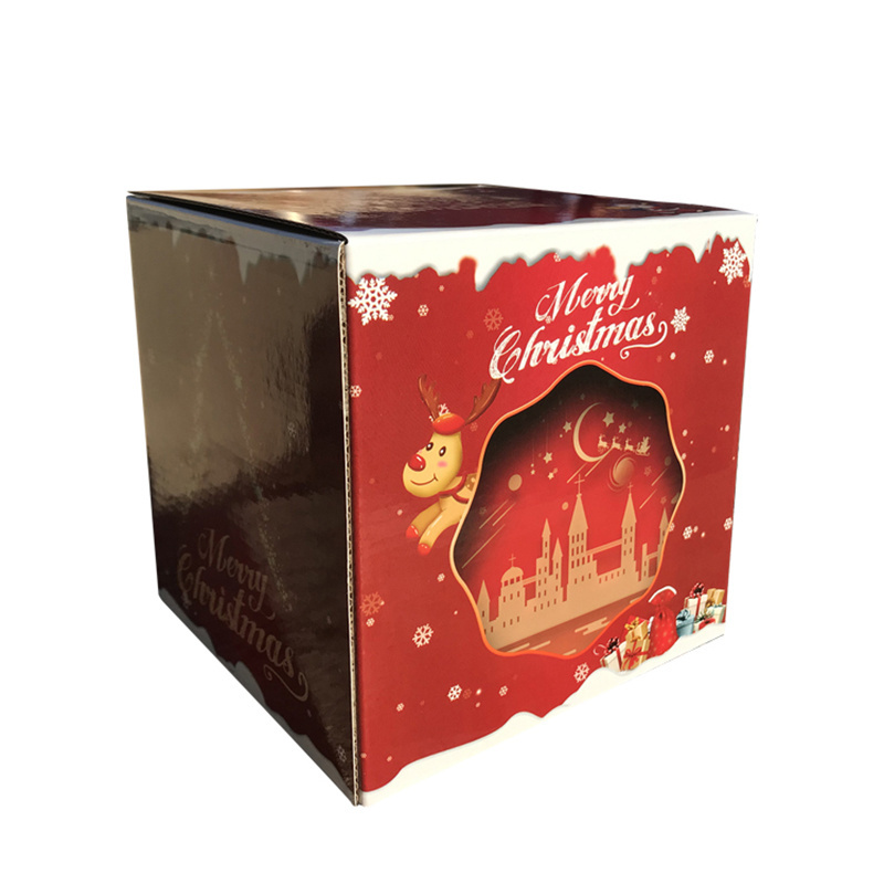 2020 Popular Luxury Christmas Gift Boxes For Cookies Decorative Christmas Candy Paper Packing Box